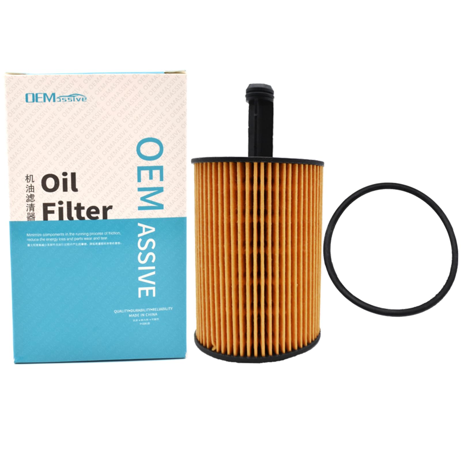 OEMASSIVE Ölfilter für Audi A3 A4 A6 Q5-071115562 045115466 HU719/7x Engine Ölfilter für VW Golf Passat Tiguan, für Skoda Octavia Fabia von OEMASSIVE