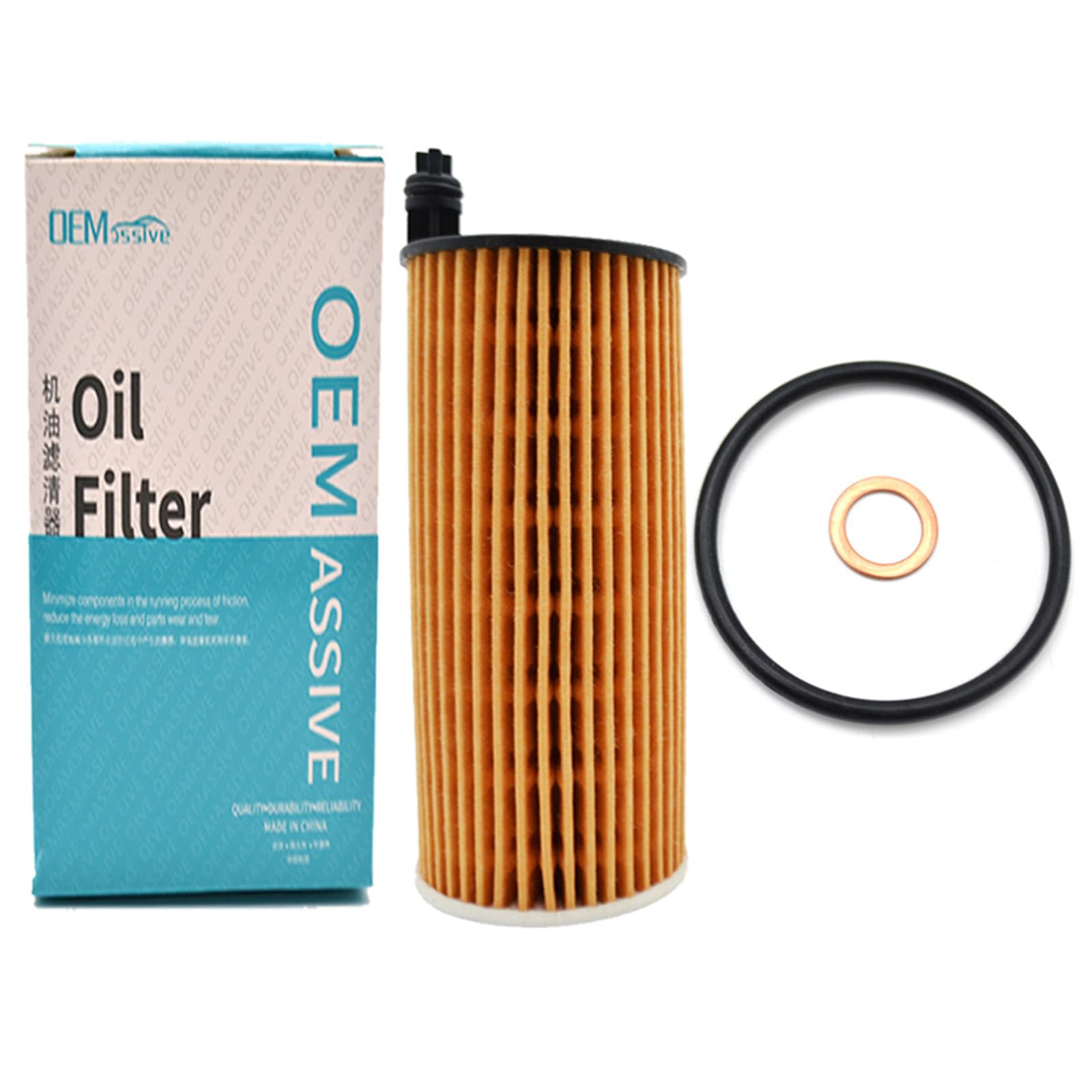 11428507683 Ölfilter für BMW 1 3 4 5 6 7 Series X1 X3 X4 X5 X6, HU 6004 x Engine Ölfilter mit Dichtung für Mini Cooper Countryman, für Toyota Auris 2015-2018 von OEMASSIVE