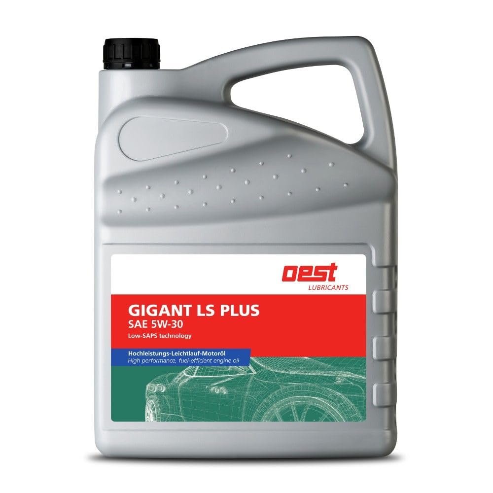 OEST Gigant LS Plus SAE 5W-30 Mehrbereichs-Leichtlauf-Motoröl (5L) von OEST