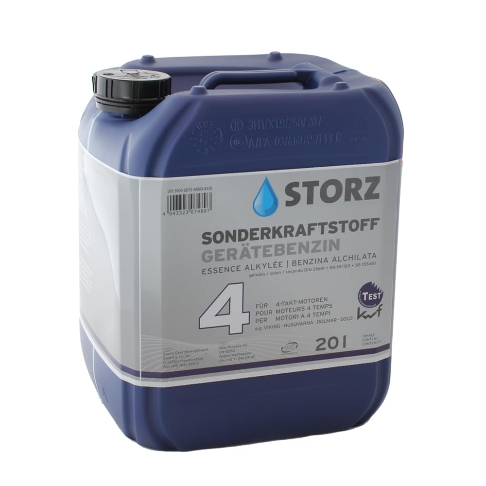 Storz 4T Gerätebenzin - 20 Liter Kanister | Sonderkraftstoff | reines Alkylatbenzin von OEST