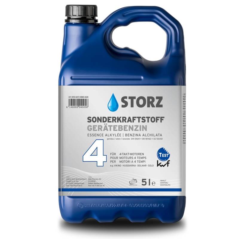 Storz 4T Gerätebenzin - 5 Liter Kanister | Sonderkraftstoff | reines Alkylatbenzin von OEST