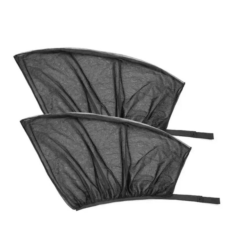 Auto Sonnenshutz Auto-Sonnenschirm Für Auto-Beschattung Auto-Sonnenschutz Sonnenschirm Sommer-Sonnenschutz Innen-Windschutzscheiben-Schutz Zubehör Sonnenblende Auto Netz(2PCS Black) von OEXRIG