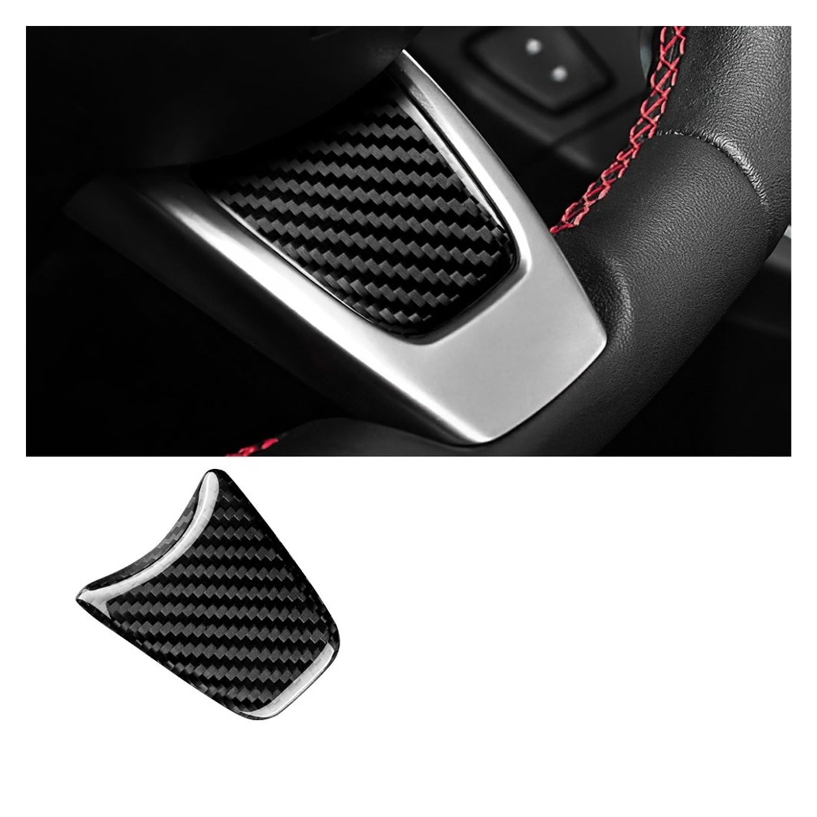 Autozubehör Innenraum Für Fiat 500 Für Abarth 595 2012 2013 2014 2015 Auto Innenausstattung Dekoration Zubehör Harte Carbon Faser Aufkleber Innenraum Auto Zubehör(Bottom Inner Black) von OEXRIG