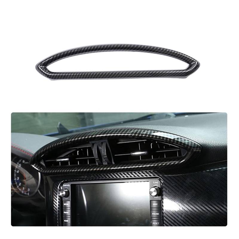 Autozubehör Innenraum Für Toyota 86 Für Subaru Für BRZ Für SCION FR-S 2012-2020 Carbon Faser Auto Türgriff Mittelkonsole Getriebe Panel Air Outlet Rahmen Abdeckung Trim Innenraum Auto Zubehör(1x Air O von OEXRIG