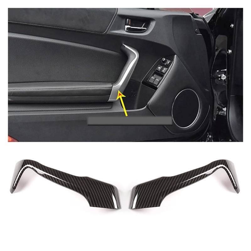 Autozubehör Innenraum Für Toyota 86 Für Subaru Für BRZ Für SCION FR-S 2012-2020 Carbon Faser Auto Türgriff Mittelkonsole Getriebe Panel Air Outlet Rahmen Abdeckung Trim Innenraum Auto Zubehör(2x Door von OEXRIG