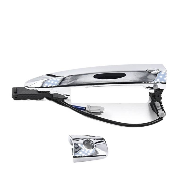 Fahrerseite außen außen Türgriff Für Nissan Für Leaf Für Maxima Für Murano Für Sentra 806469N00A Auto Front Chrom Außentürgriffe Silber ABS 826469N00A 806451AA0A(Front Left) von OEXRIG