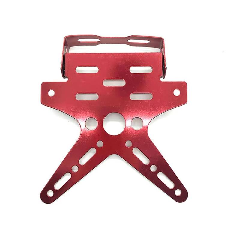 Motorrad Kennzeichenhalter Für Kawasaki Z800 Für E Für Version Für Ninja 250 300R Z250 Z300 Für VERSYS 300X Motorrad Kennzeichen Halter kurzes Heck(Red) von OEXRIG