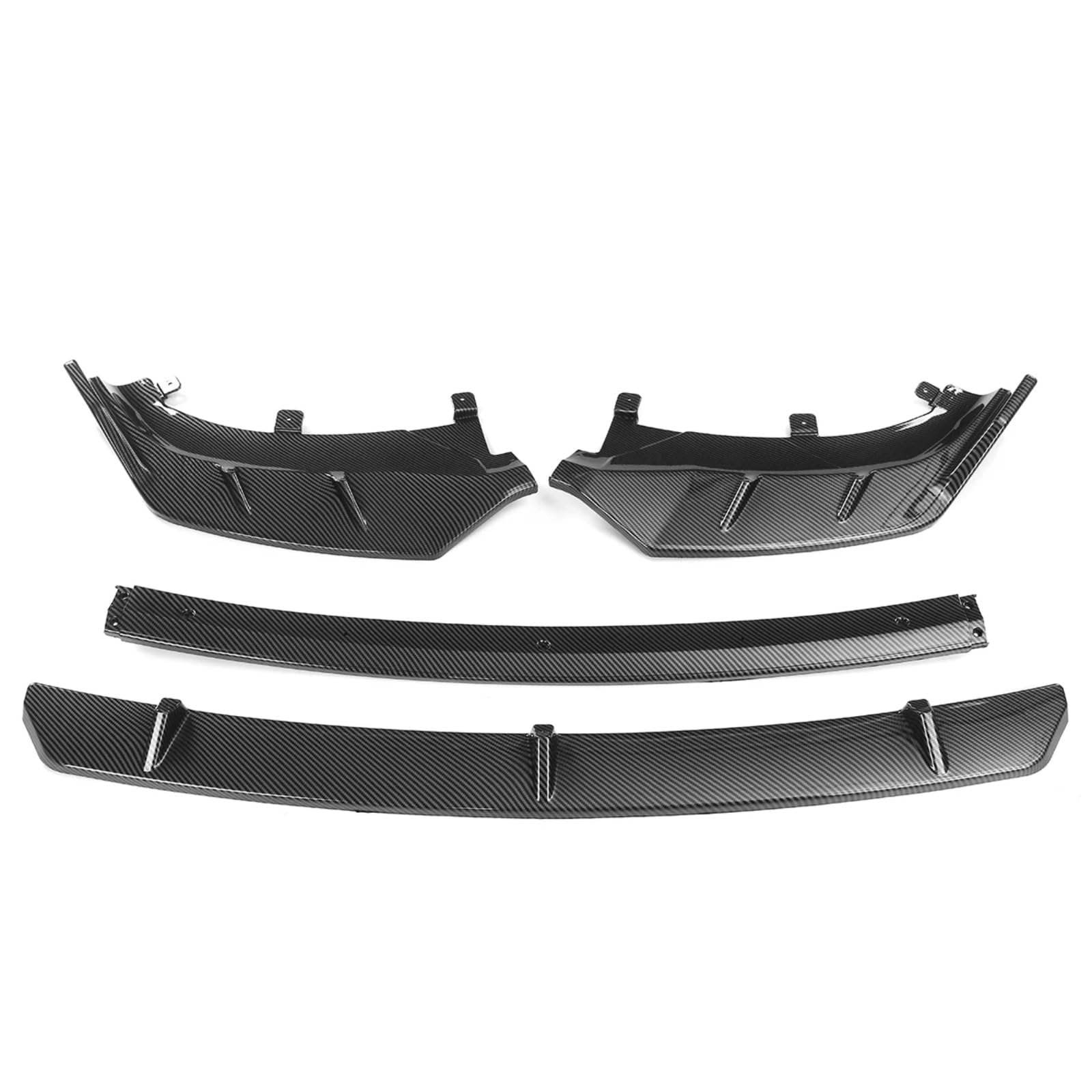 OEXRIG Auto Frontspoiler Für X3 G01 X4 G02 Ix3 G08 2021-2022 Auto Front Stoßstange Splitter Lip Spoiler Körper Kit Stoßstange Diffusor Frontlippe Spoiler(Carbon Fiber Look) von OEXRIG