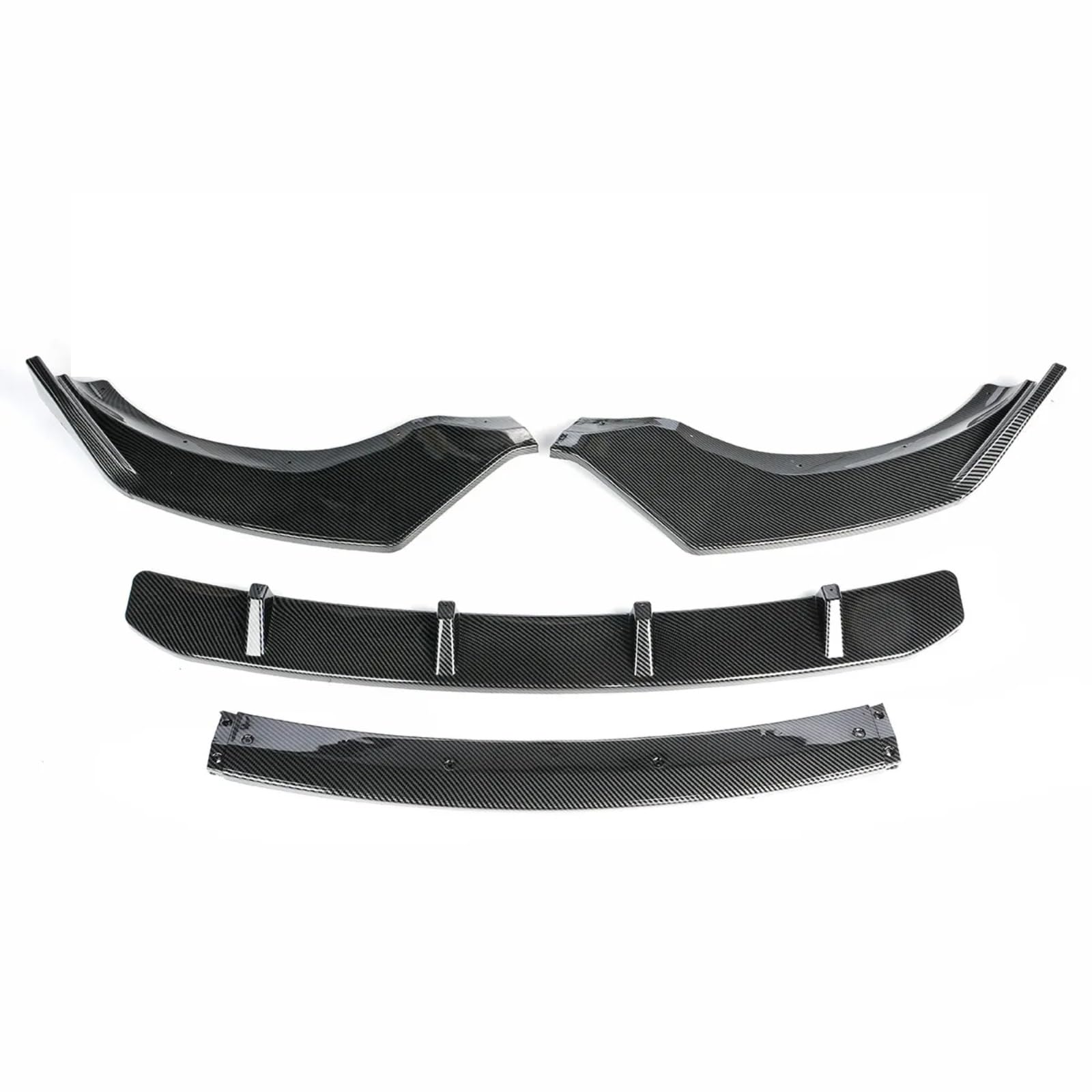 OEXRIG Auto Frontspoiler Für X3 X4 G01 G02 2018-2021 Auto Front Stoßstange Splitter Lip Diffusor Spoiler Schutz Abdeckung Schutz Deflektor Lippen Frontlippe Spoiler(Carbon Fiber Look) von OEXRIG