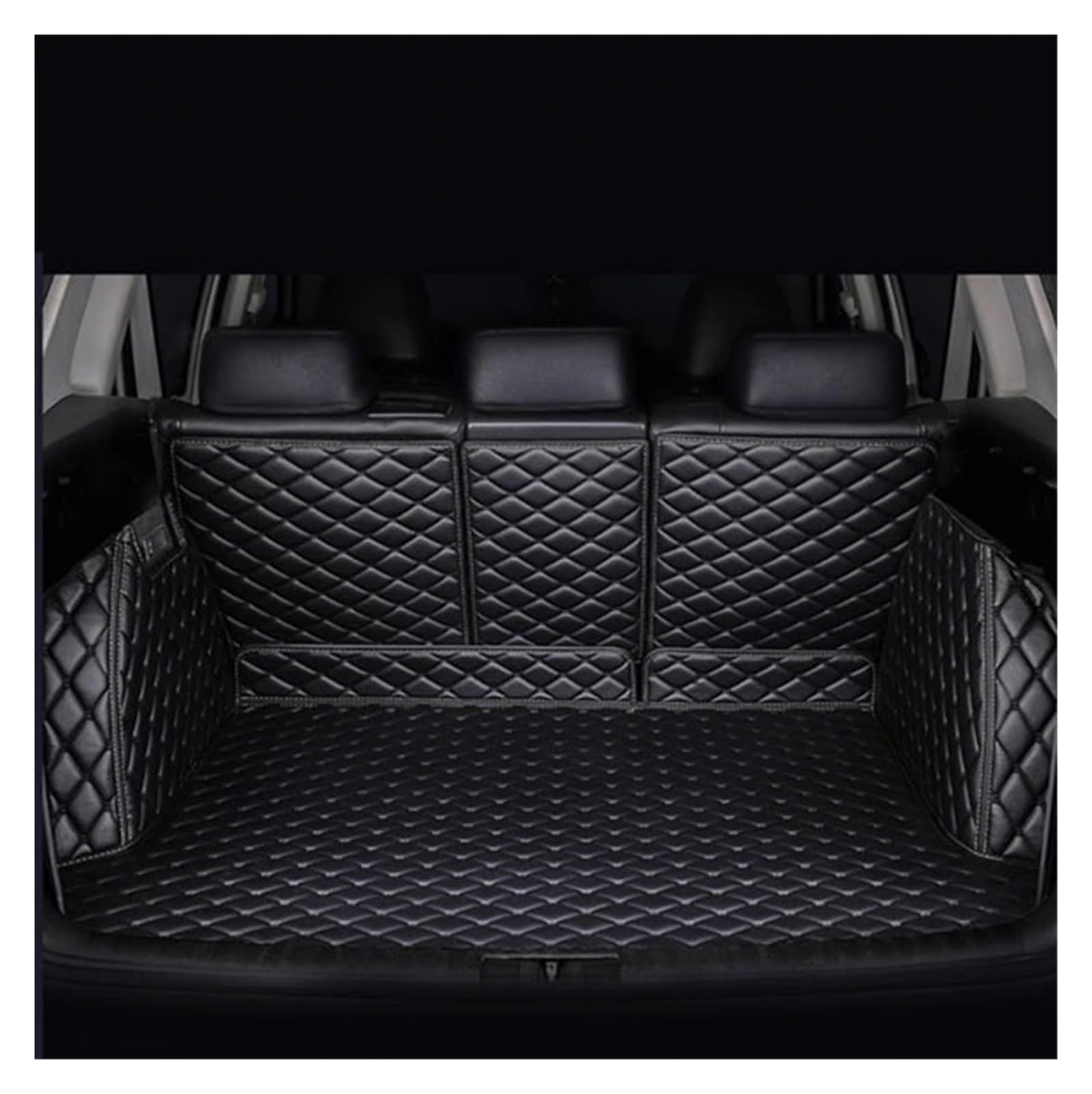 OEXRIG Kofferraummatte Für Benz Für EQE V295 2022 2023 2024 2025 SUV Auto Kofferraum Matte Boot Abdeckung Fach Teppiche Schlamm Kofferraum Cargo Schutzmatte(Black Black-B) von OEXRIG