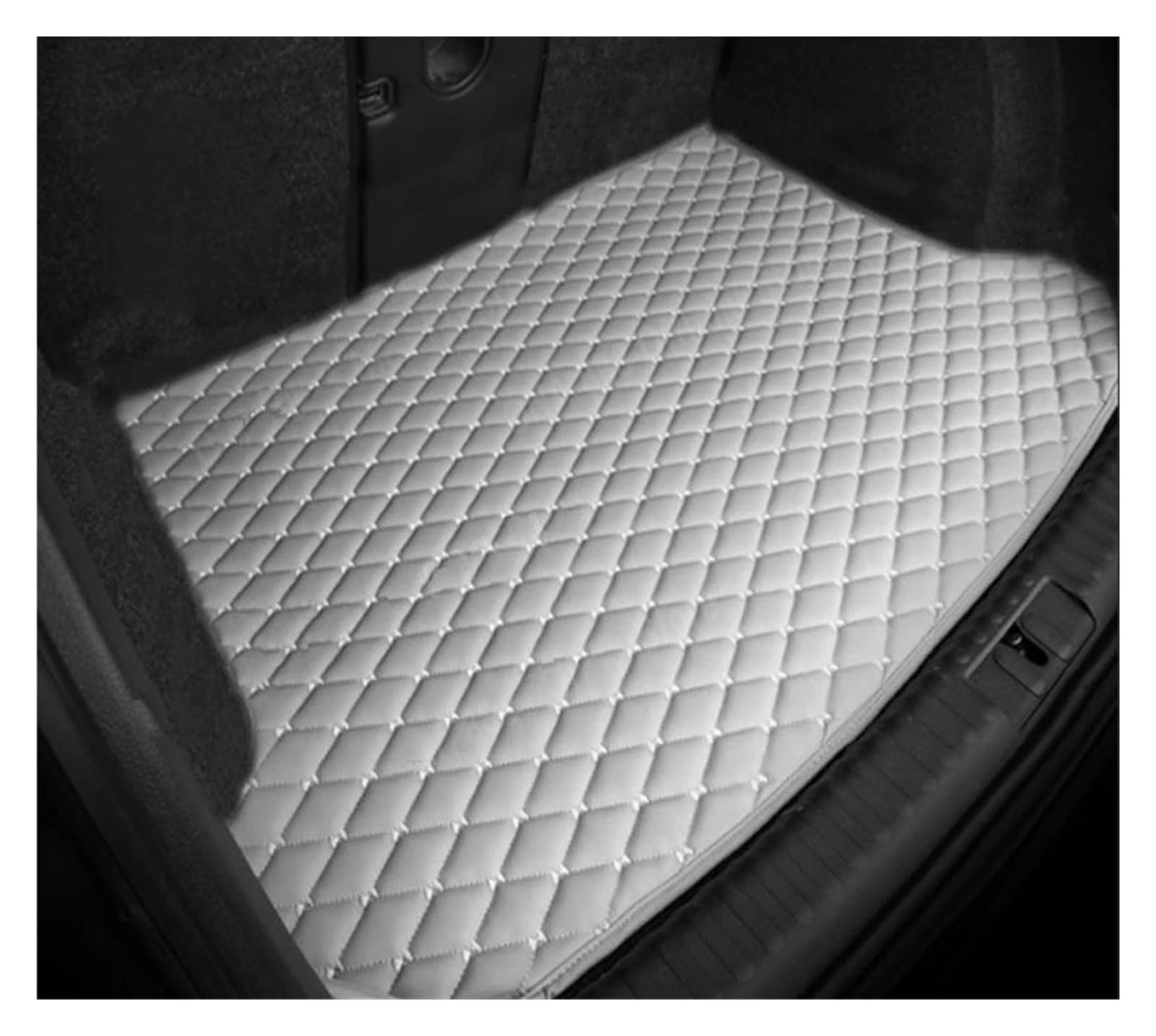 OEXRIG Kofferraummatte Für CR-V Für CRV Für CR V 2023 2024 2025 Leder Auto Hinten Stamm Matten Wasserdicht Pads Fach Teppich Schlamm Tapis Kofferraum Cargo Schutzmatte(Light Grey-A) von OEXRIG