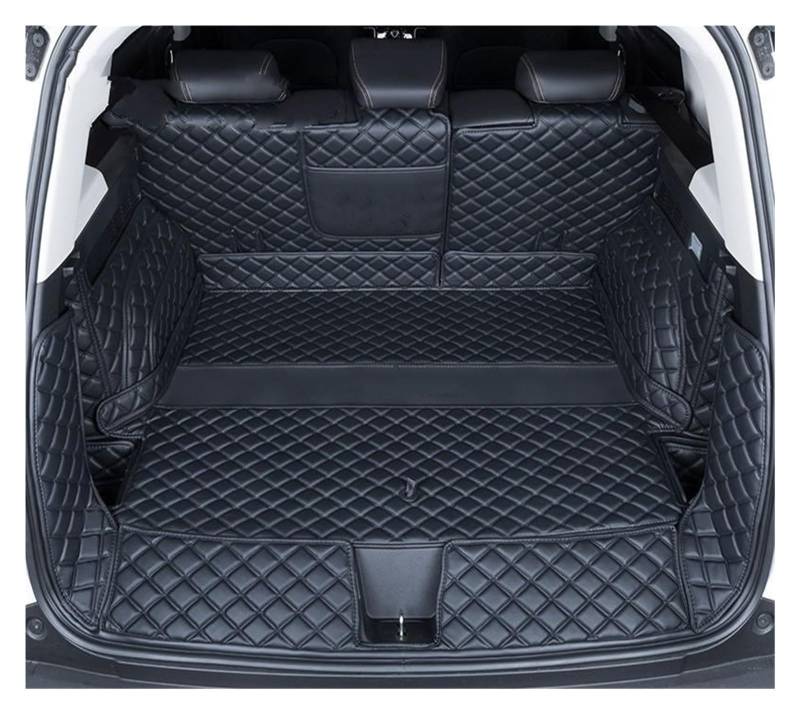 OEXRIG Kofferraummatte Für Haval Für Dargo 2021 2022 2023 2024 Auto Stamm Matten Für Auto Boden Matte Stamm Teppich Kofferraum Cargo Schutzmatte(Black Full Cover) von OEXRIG