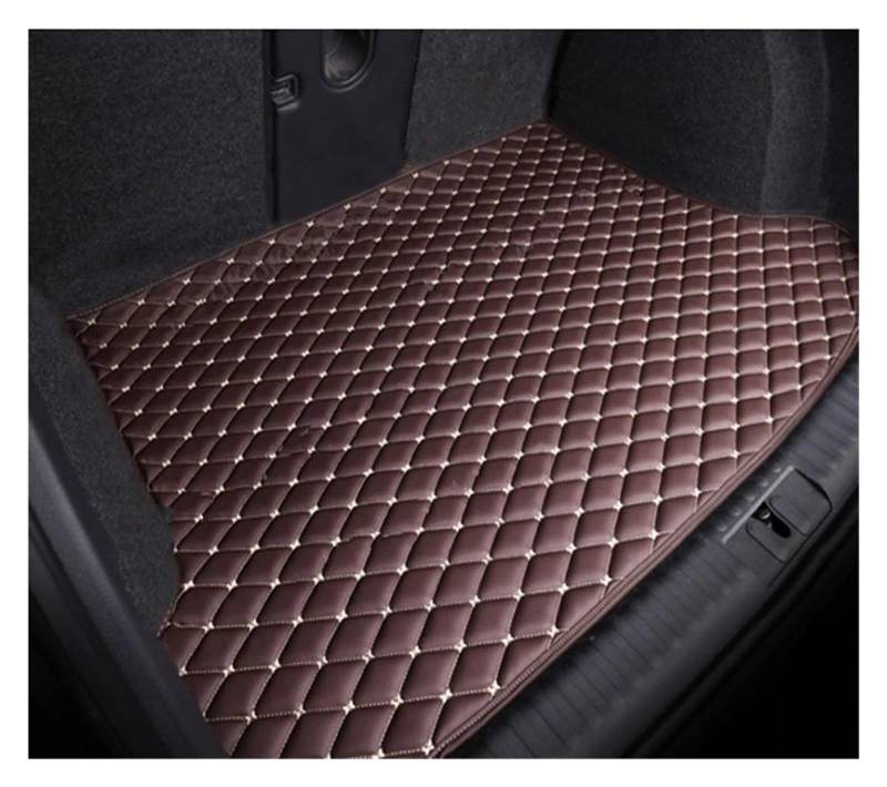 OEXRIG Kofferraummatte Für Hyundai Für Creta Für Ix25 Für Cantus SU2 MK3 2020 2021 2022 2023 2024 Auto Hinten Stamm Matten Leder Matte Kofferraum Cargo Schutzmatte(Dark Brown-A) von OEXRIG