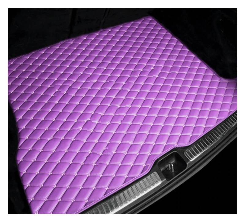 OEXRIG Kofferraummatte Für Kia Für Sorento KX-4 2015 2016 2017 2018 2019 2020 Leder Kofferraum Lagerung Pads Kofferraum Cargo Schutzmatte(Purple-A) von OEXRIG