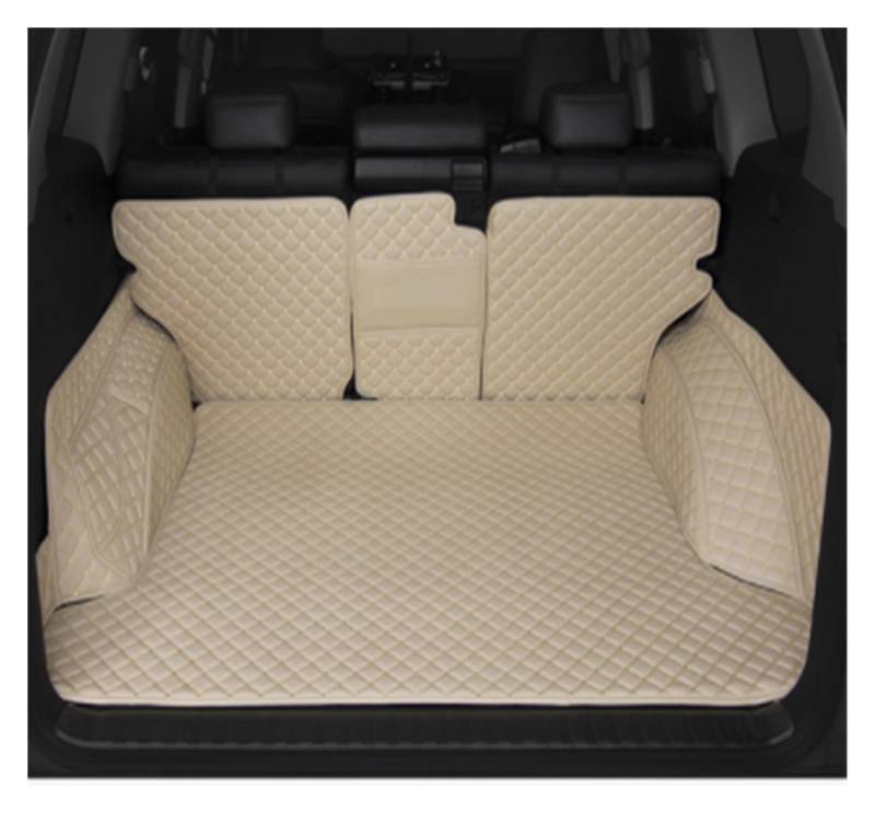 OEXRIG Kofferraummatte Für Toyota Für Prado 150 2010 2011 2012 2013 2017 2018 Auto Stamm Matten Anti-Schmutzig Schutz Tablett Cargo-Liner Kofferraum Cargo Schutzmatte(Beige-A) von OEXRIG