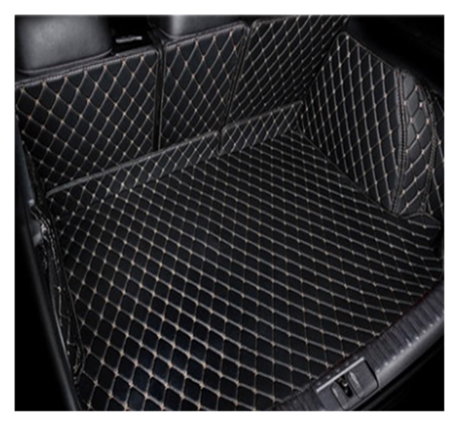 OEXRIG Kofferraummatte Für X5 E70 2007 2008 2009 2010 2011 2012 2013 Kofferraum Matte Stamm Boot Mat Liner Pad Fracht Pad Kofferraum Cargo Schutzmatte(Black beige-B) von OEXRIG