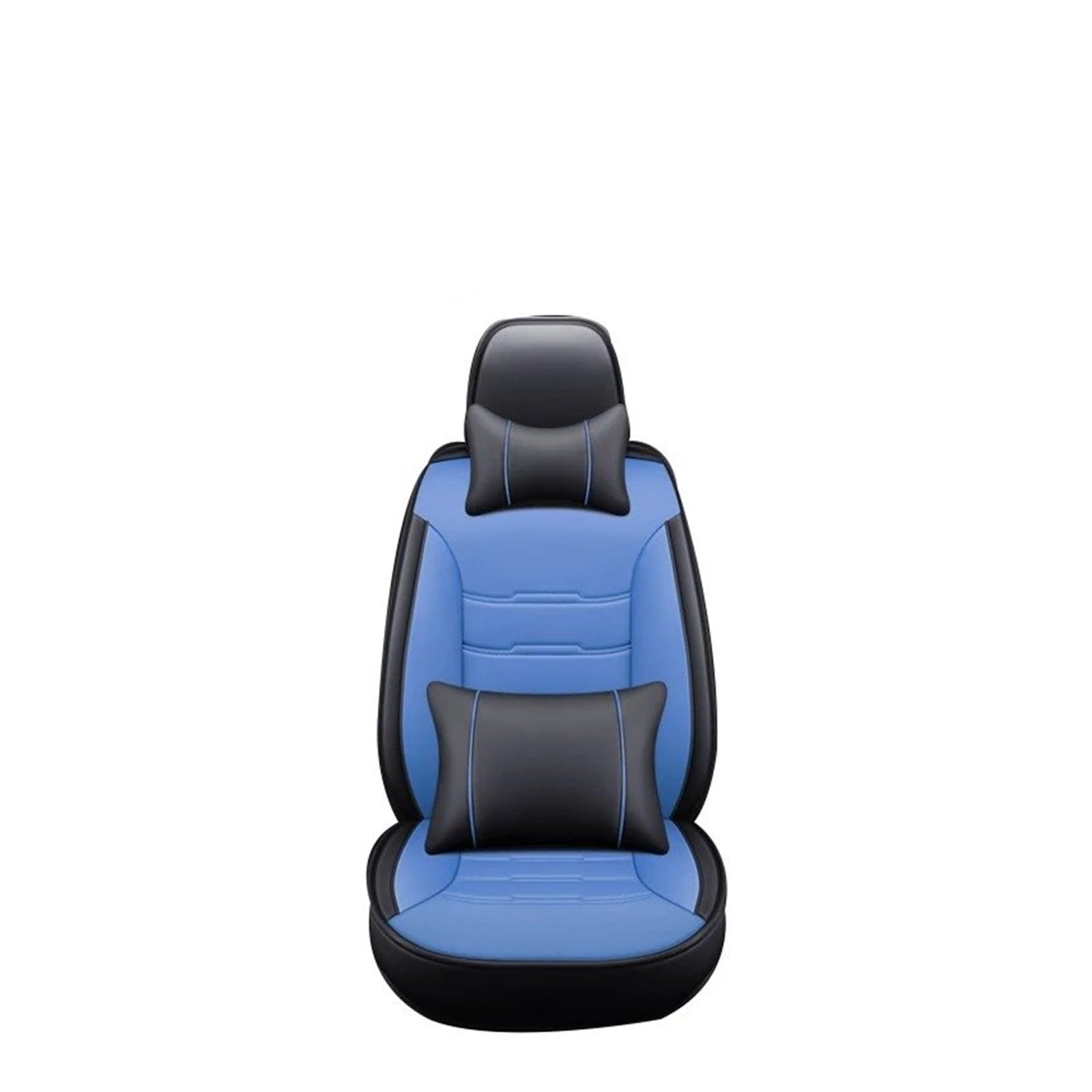 OEXRIG Sitzbezügesets Für Civic Für Accord Für CR-V Für Jazz Für Special Vollständige Abdeckung Universal Auto Ledersitzbezug Autositzbezüge(Black Blue Pillow) von OEXRIG