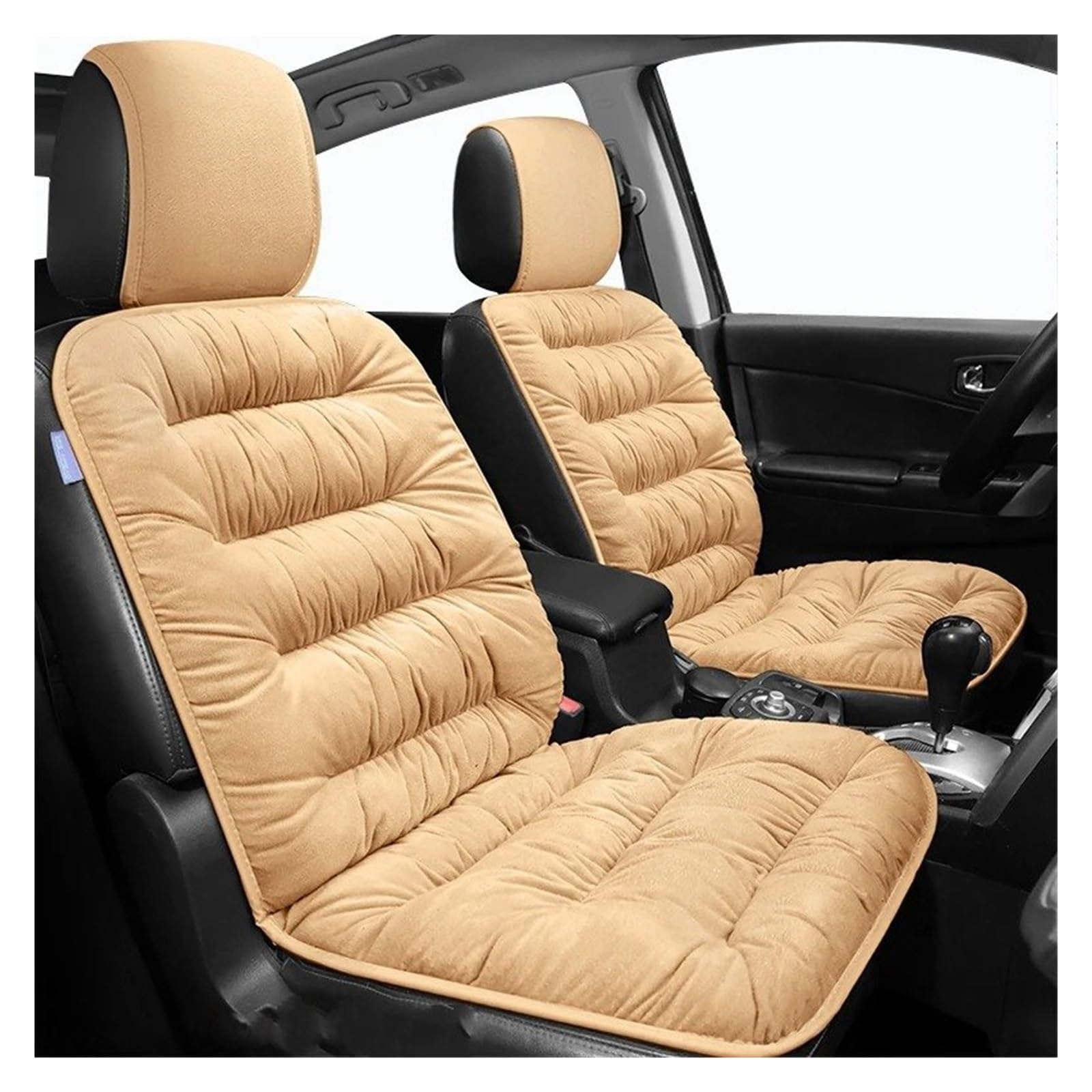 OEXRIG Sitzbezügesets Für Haval F7 F7x H6 H9 Für Jolion Für Dargo Auto Sitzbezug Universal Auto Innen Zubehör Autositzbezüge(2Piece-Beige) von OEXRIG