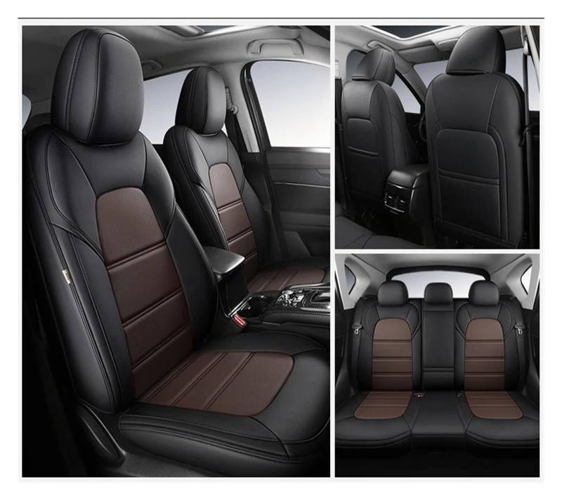 Sitzbezügesets Für Kia Für Sportage Für Sorento Für Stonic Für Soul Für Rio Für Seltos Für Optima Auto Sitzbezug Autositzbezüge(5Piece-Black Coffee) von OEXRIG