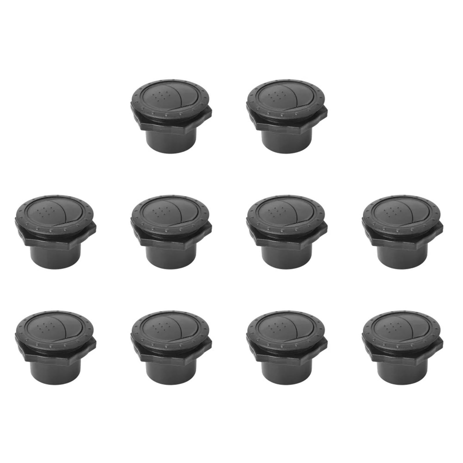 Auto-Lüftungsgitter 1–10 Stück Lüftungsabdeckung, Universal, 60 Mm, 2,35 Zoll, Rund, A/C-Luftauslass, Lüftungsschlitze Für Klimaanlagen AC Air Vent Outlet(10 Pieces) von OEXRIGRU