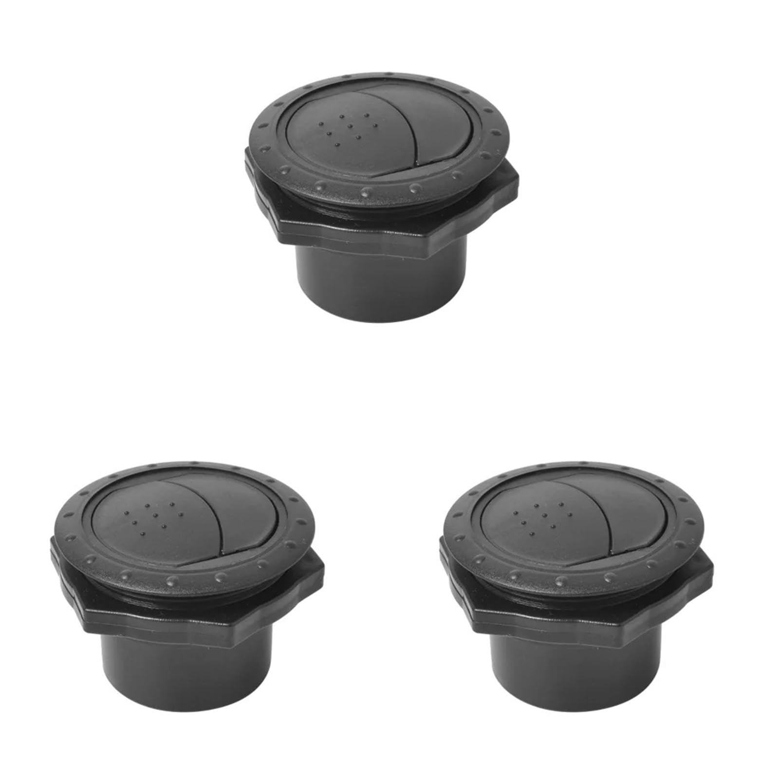 Auto-Lüftungsgitter 1–10 Stück Lüftungsabdeckung, Universal, 60 Mm, 2,35 Zoll, Rund, A/C-Luftauslass, Lüftungsschlitze Für Klimaanlagen AC Air Vent Outlet(3 Pieces) von OEXRIGRU