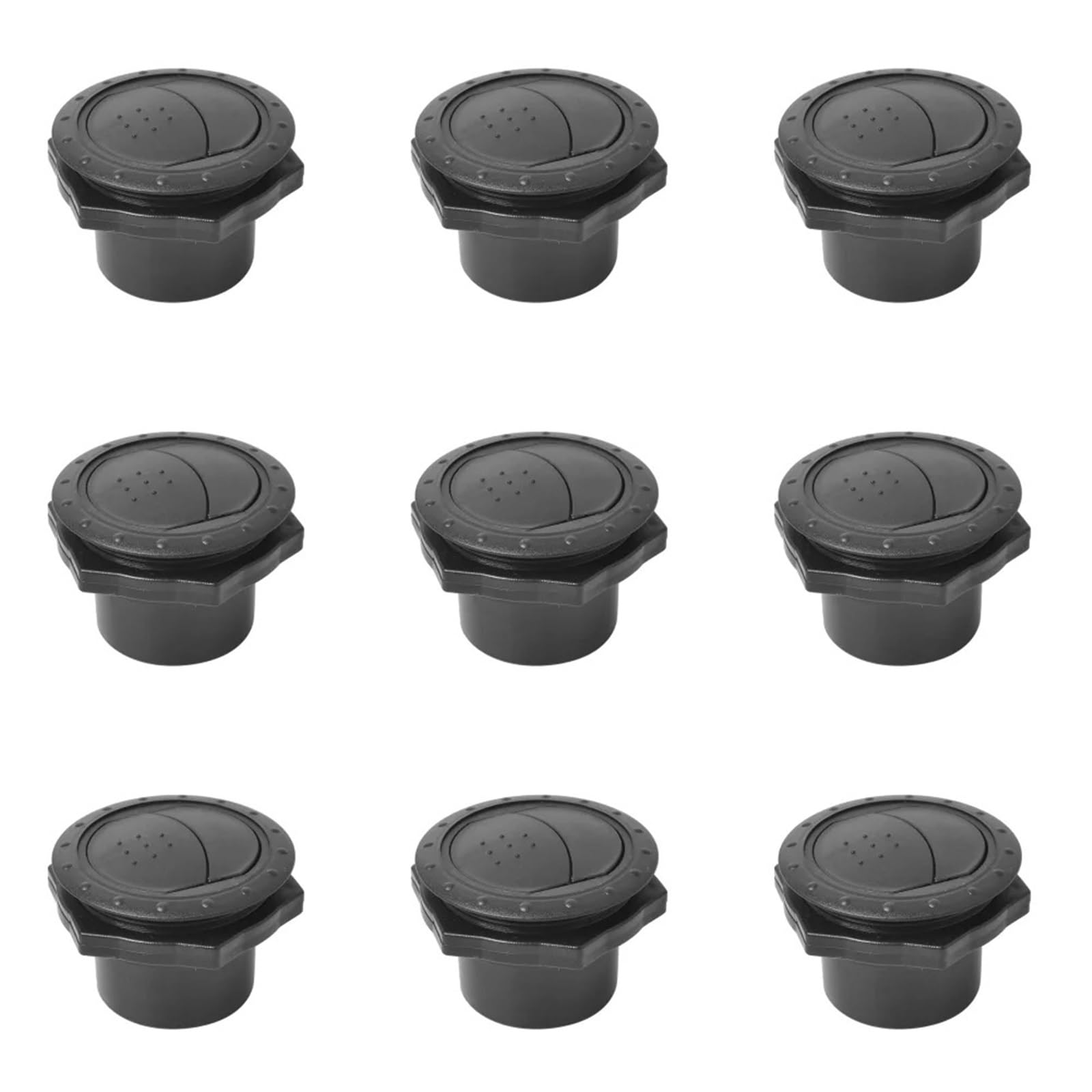 Auto-Lüftungsgitter 1–10 Stück Lüftungsabdeckung, Universal, 60 Mm, 2,35 Zoll, Rund, A/C-Luftauslass, Lüftungsschlitze Für Klimaanlagen AC Air Vent Outlet(9 Pieces) von OEXRIGRU