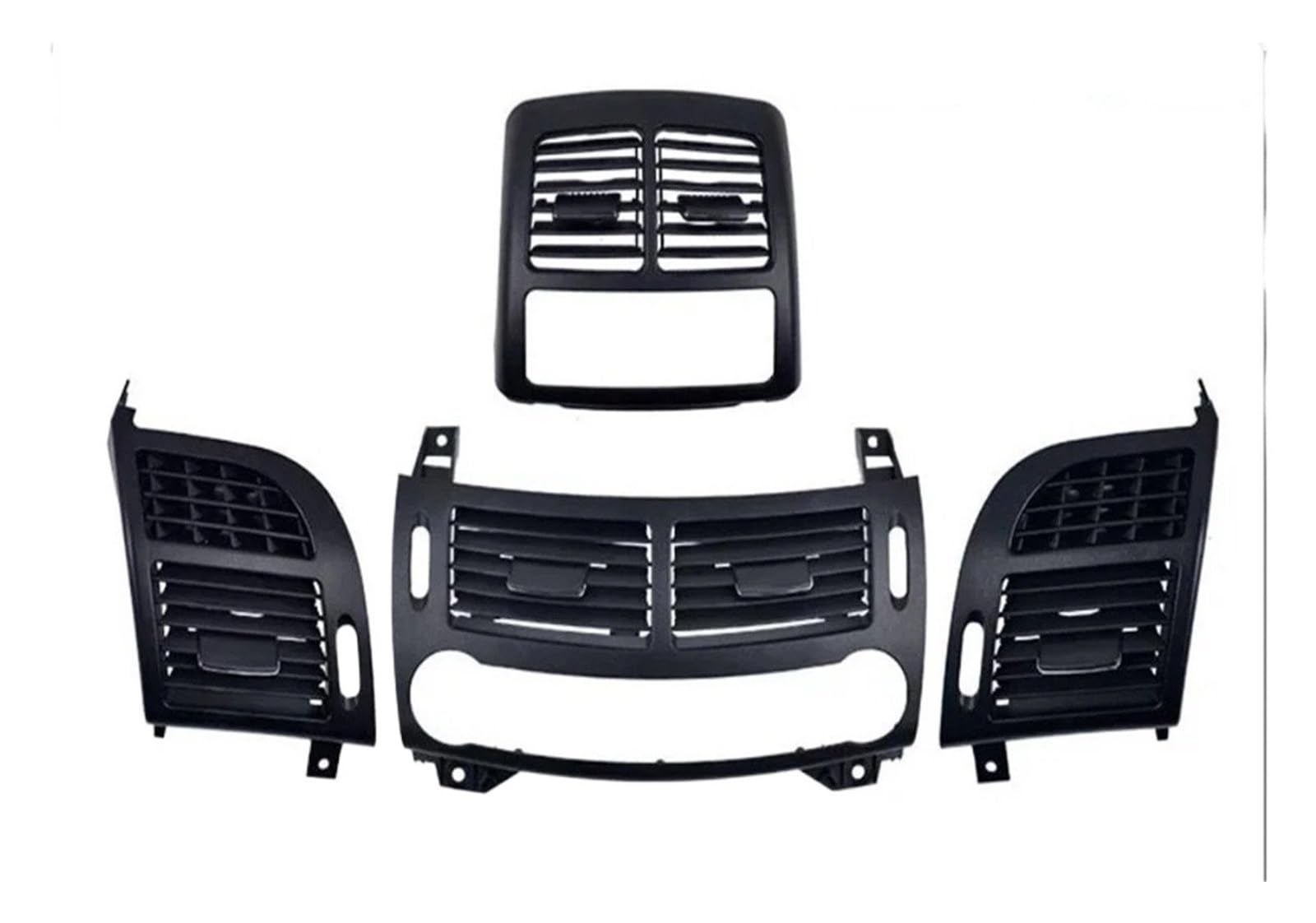 Auto-Lüftungsgitter Für Benz E-Klasse E320 E500 E550 2003-2008 Auto W211 Klimaanlage Entlüftungsgitter Abdeckung Komplettes Set AC Air Vent Outlet(Black A Set) von OEXRIGRU