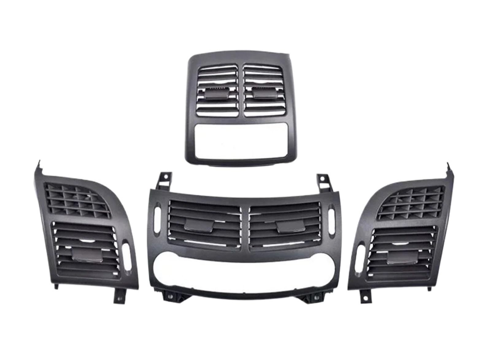 Auto-Lüftungsgitter Für Benz E-Klasse E320 E500 E550 2003-2008 Auto W211 Klimaanlage Entlüftungsgitter Abdeckung Komplettes Set AC Air Vent Outlet(Dark Gray A et) von OEXRIGRU