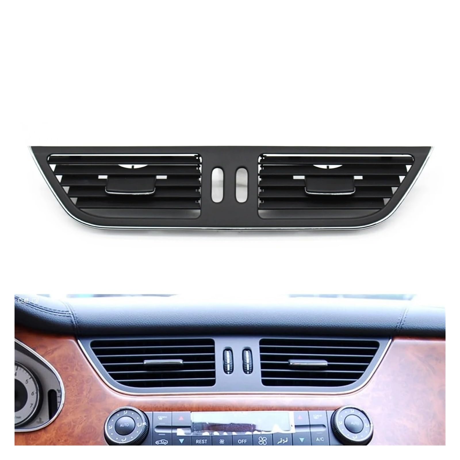 Auto-Lüftungsgitter Für Benz Für CLS Klasse W219 2006-2011 Auto Vorne Hinten Dashboard AC Heizung Air Vent Grille Outlet Panel AC Air Vent Outlet(Central) von OEXRIGRU