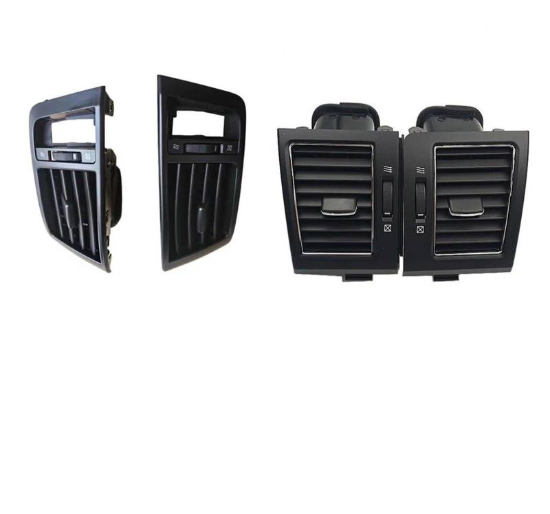 Auto-Lüftungsgitter Für Toyota Für Land Für Cruiser 200 LC200 2008-2015 Grill Auto A/C Klimaanlage Outlet Luft Frische Grill Auslässe 55687-60100 AC Air Vent Outlet(4pieces-Black) von OEXRIGRU