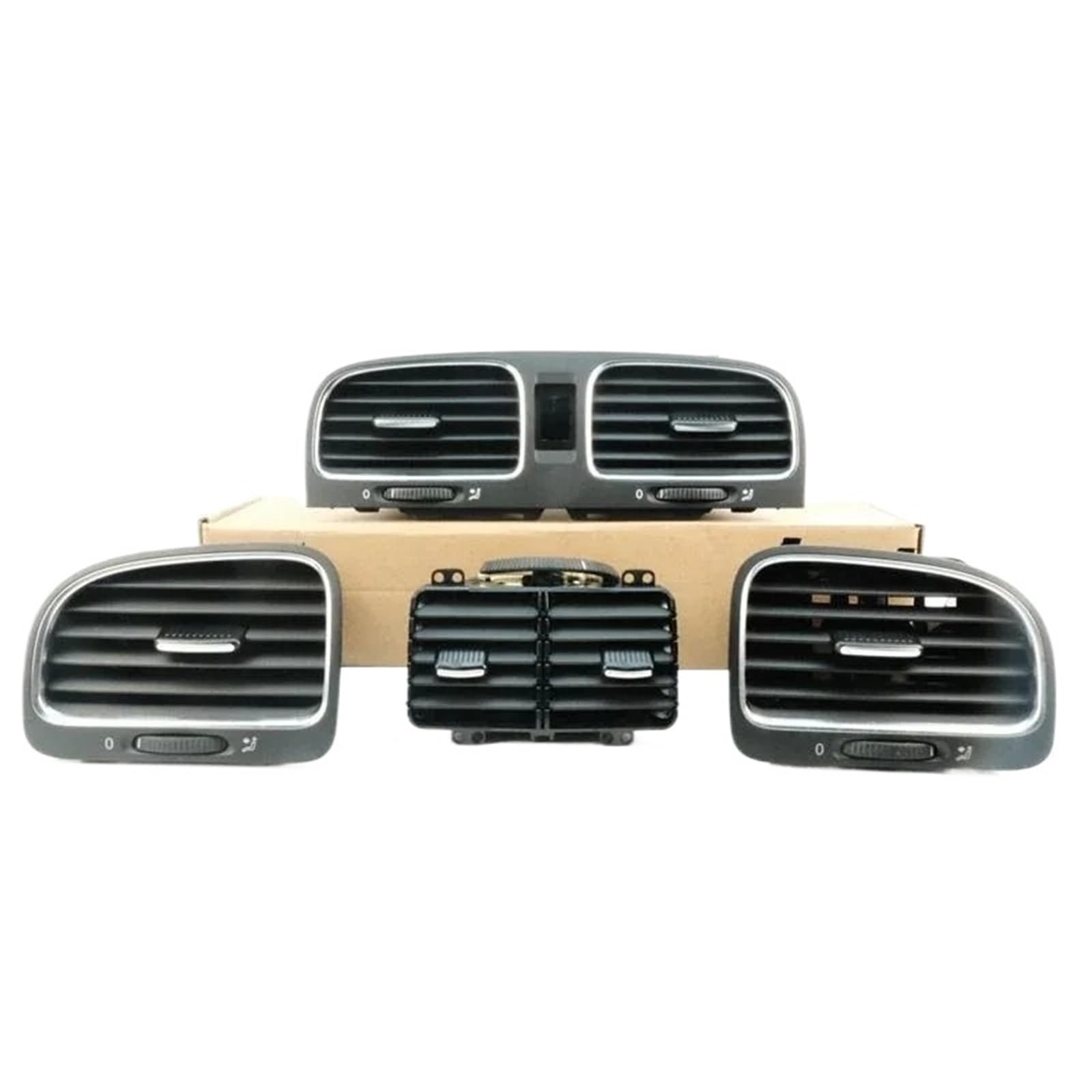 Auto-Lüftungsgitter Für VW Für Golf 6 MK6 Für GTI 2009-2013 Auto Vorne Hinten Links Rechts Klimaanlage Outlet Air Vent 5K0819728 5K0819703 5K0819704 AC Air Vent Outlet(4 Pieces) von OEXRIGRU