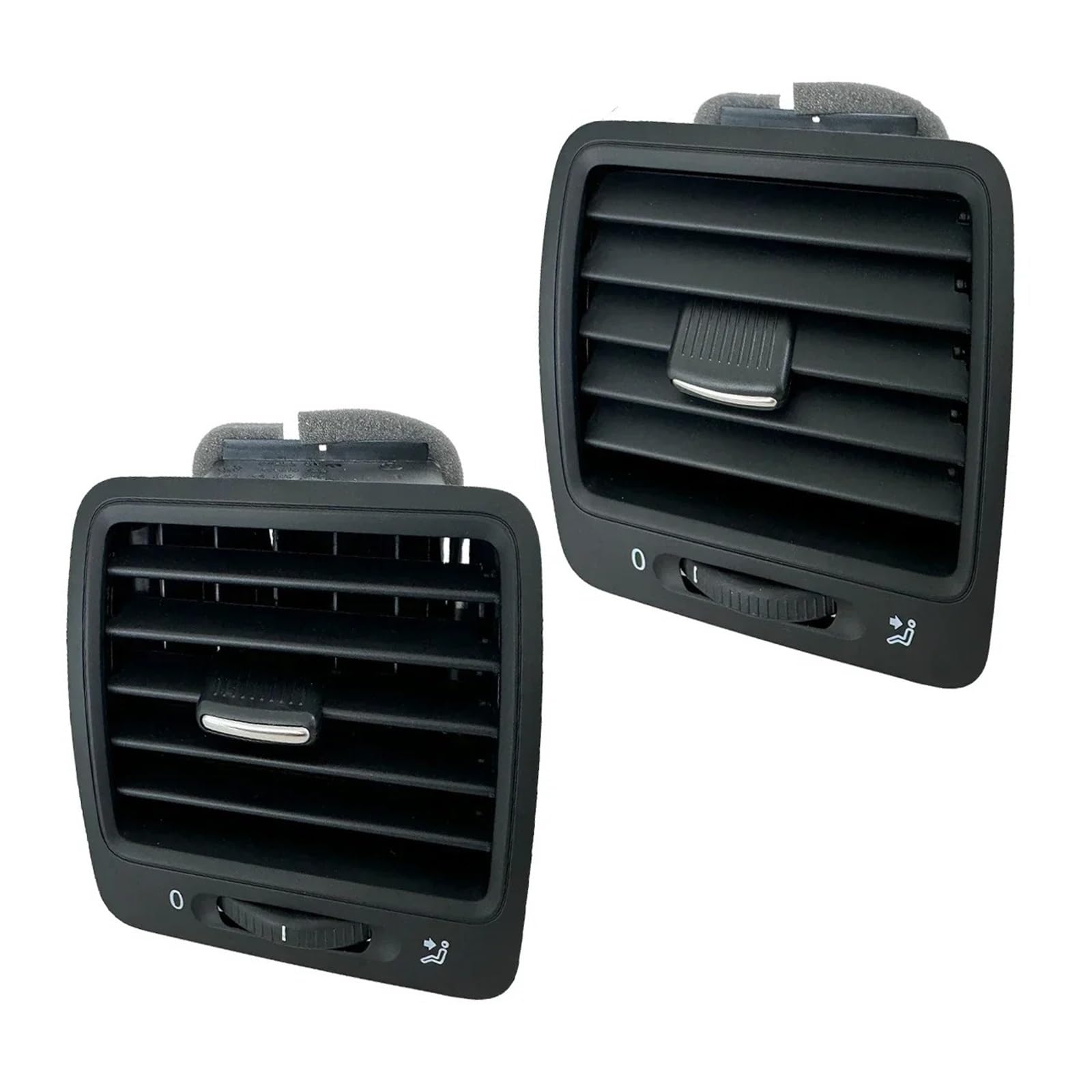 Auto-Lüftungsgitter Für VW Für Golf Für Jetta MK5 Für Rabbit 2004-2011 Innen Schwarz Dashboard AC Air Vent Outlet Grill 1/2 Stück AC Air Vent Outlet(1 Paar) von OEXRIGRU