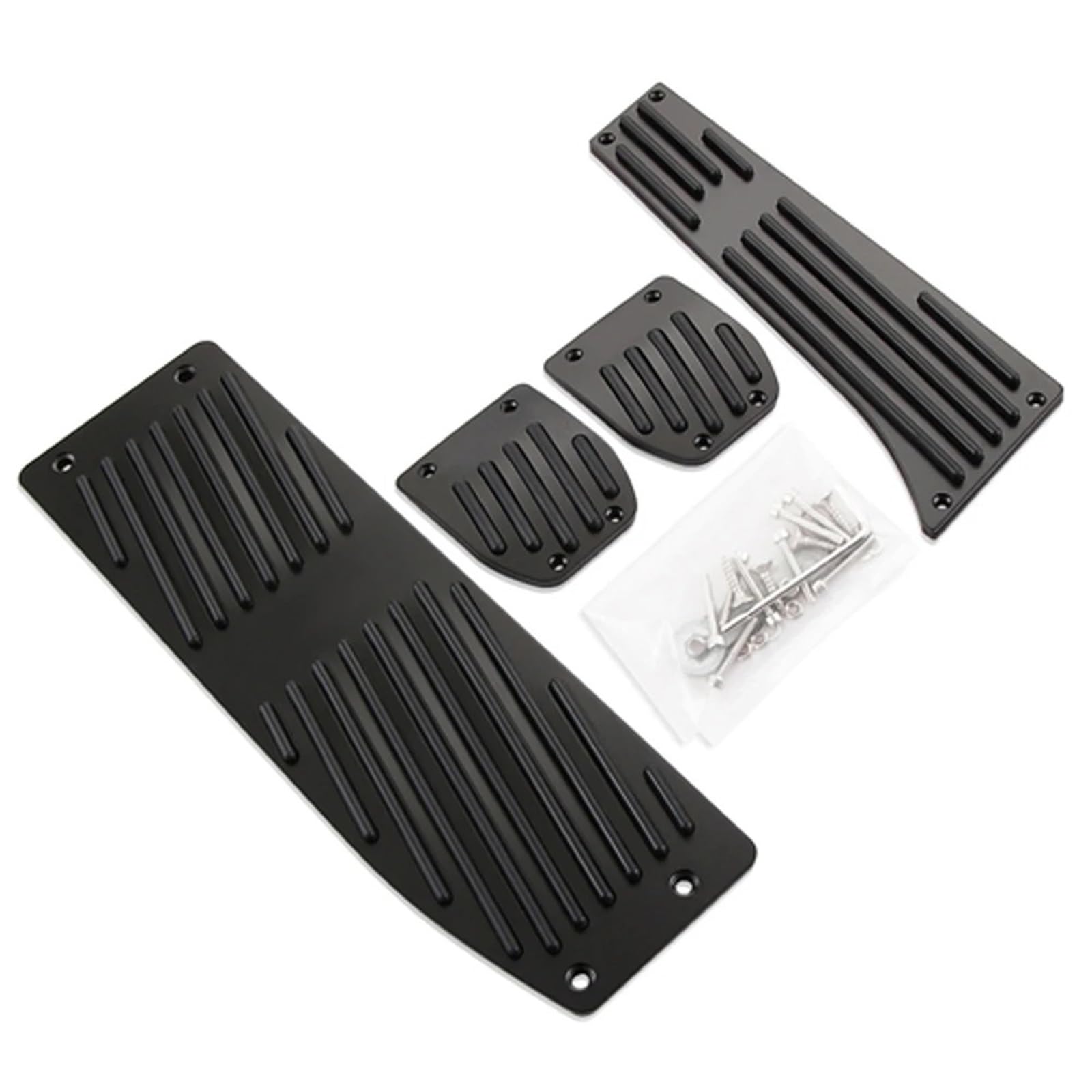 Auto Pedale 3 5 Serie E30 E32 E34 E36 E38 E39 E46 E87 E90 E91 X5 X3 Z3 Auto Gaspedal Bremse Fußstütze Pedal Pads Bremse Pedalkappen(Black Drill MT) von OEXRIGRU