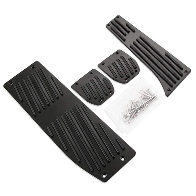 Auto Pedale 3 5 Serie E30 E32 E34 E36 E38 E39 E46 E87 E90 E91 X5 X3 Z3 Auto Zubehör fußstütze Kraftstoff Brems Gas Pedal Pads Abdeckungen Bremse Pedalkappen(Black Drill for MT) von OEXRIGRU