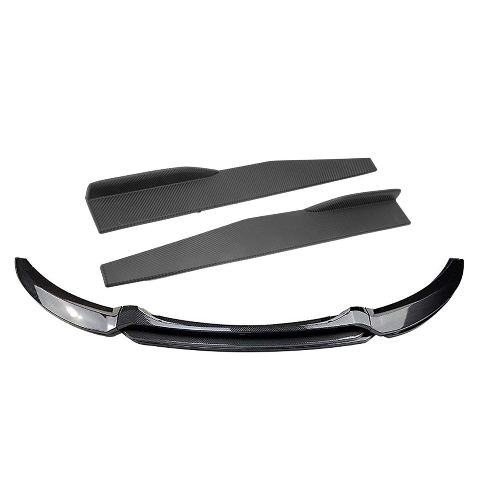 Auto Seitenschweller 1 Series E82 E88 135i 2008 2009 2010 2011 2012 2013 Front Lower Bumper Protector Kit Canard Auto Seite Rock Splitter Spoiler Auto Seitenschweller Spoiler(Carbon Fiber Look) von OEXRIGRU