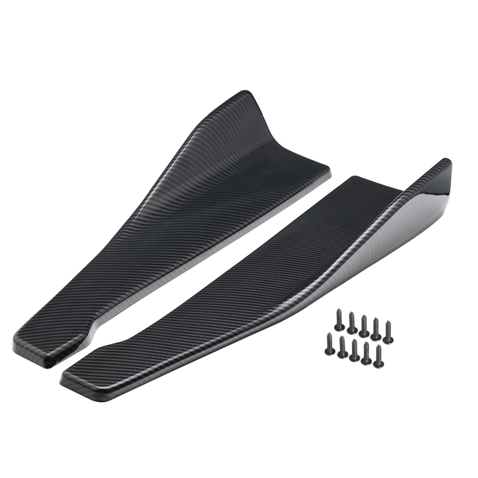 Auto Seitenschweller 48 Cm Für Dodge Für Ladegerät Für Challenger Universal Hinten Stoßstange Splitter Schürze Spoiler Seite Rock Verlängerung Körper Kit Auto Zubehör Auto Seitenschweller Spoiler(Carb von OEXRIGRU