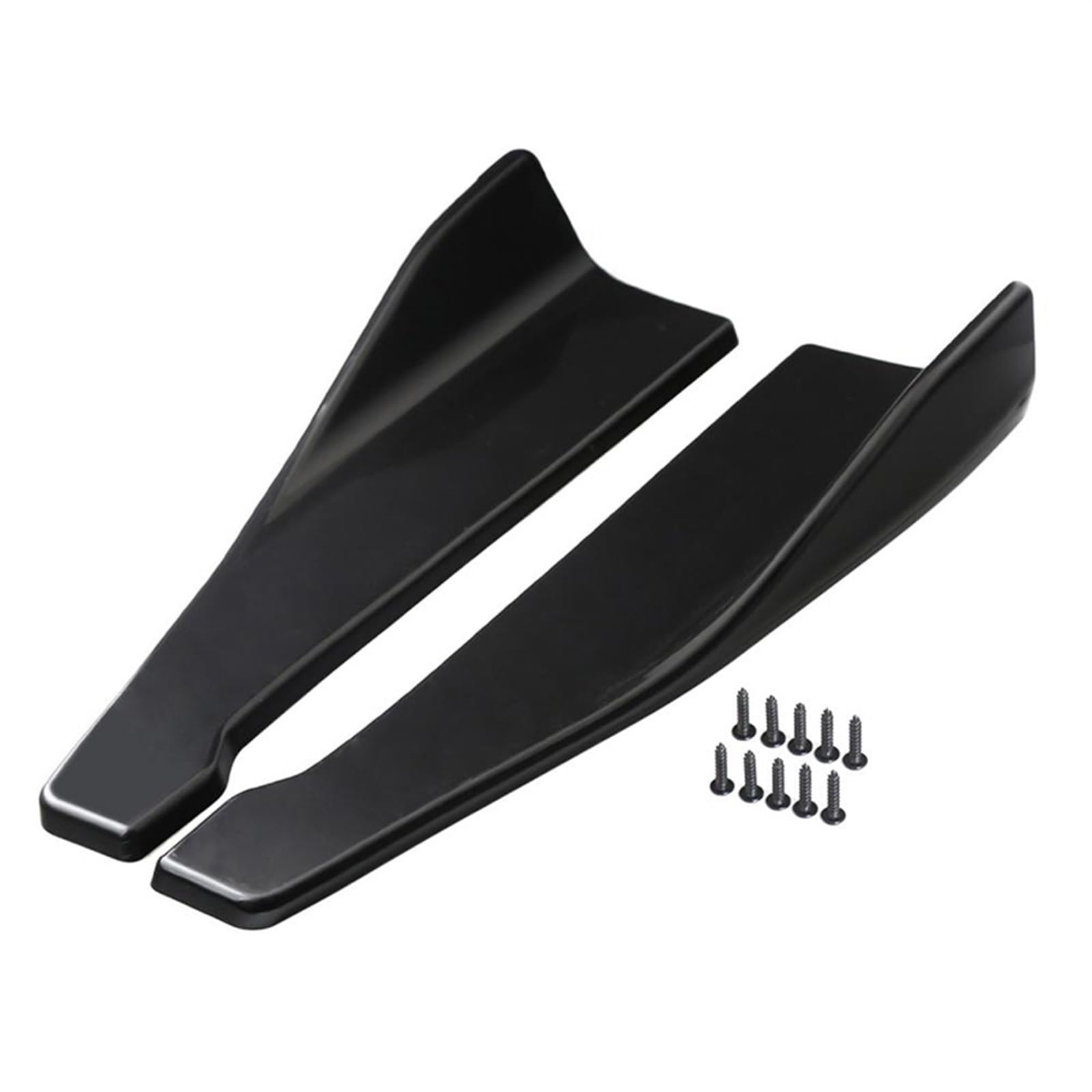 Auto Seitenschweller 48 cm 3-Serie F30 Limousine Auto Zubehör Hinten Stoßstange Canards Splitter Schürze Seite Rock Extension Kit Trim Universal Auto Seitenschweller Spoiler(Schwarz) von OEXRIGRU