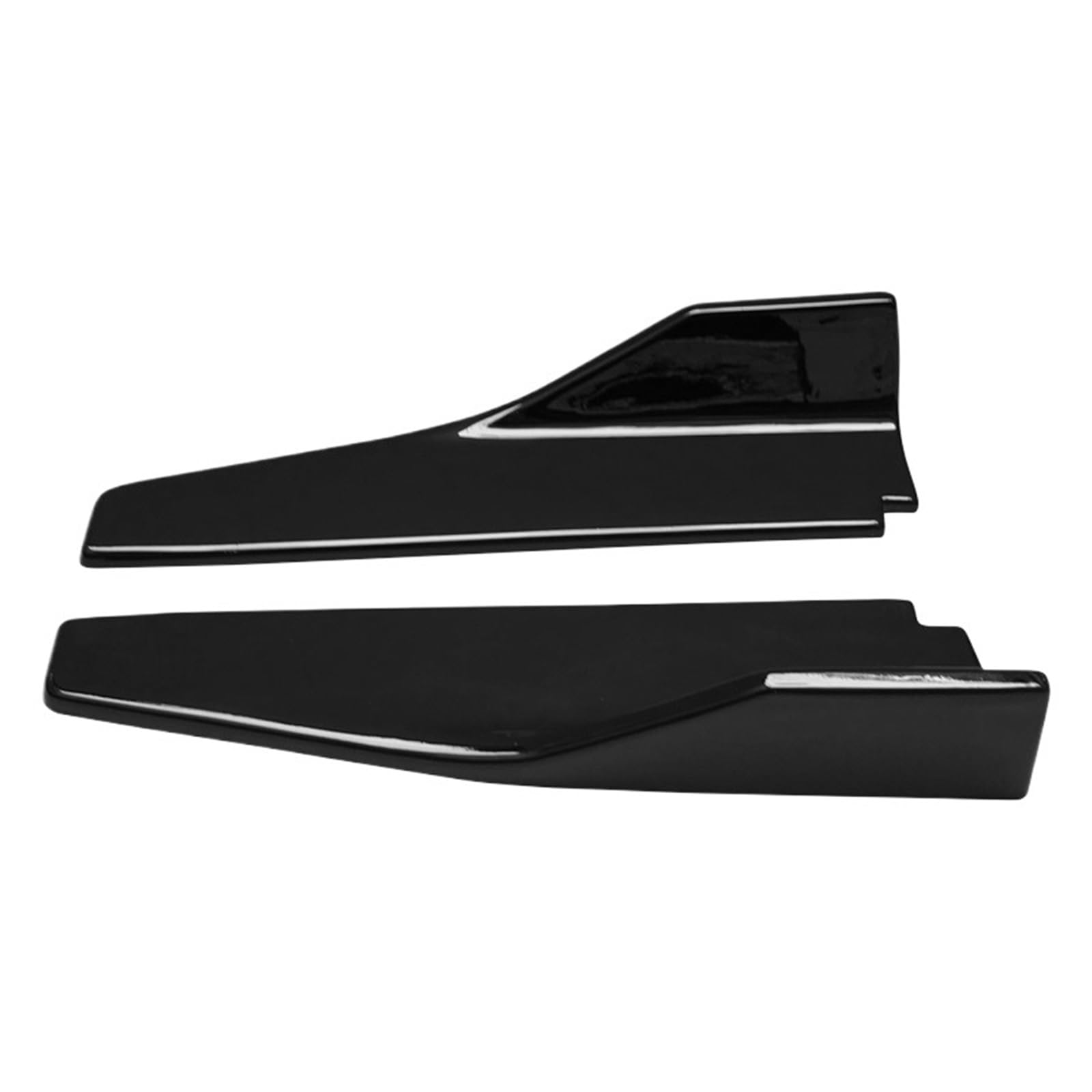 Auto Seitenschweller A3 2008-2022 2012 Auto Seite Rock Verlängerung Splitter Carbon Look Winglet Seite Flügel Stoßstange Lip ABS Zubehör Auto Seitenschweller Spoiler(Gloss Black) von OEXRIGRU