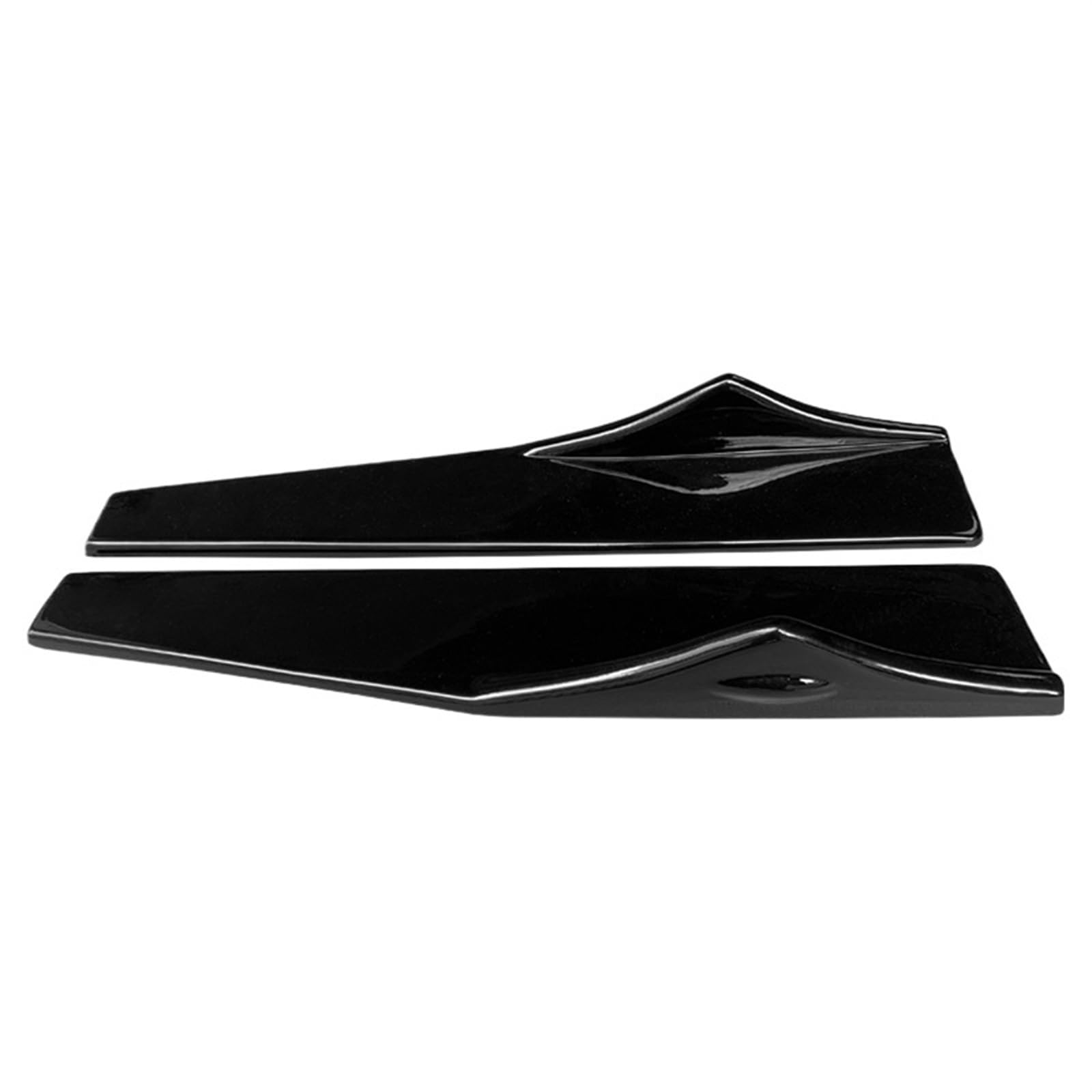 Auto Seitenschweller A6 2005-2022 Auto Seitenschweller Bumper Spoiler Schutzplatten Anti-Crash Diffusor Lippenschutz Zubehör Auto Seitenschweller Spoiler(Gloss Black) von OEXRIGRU