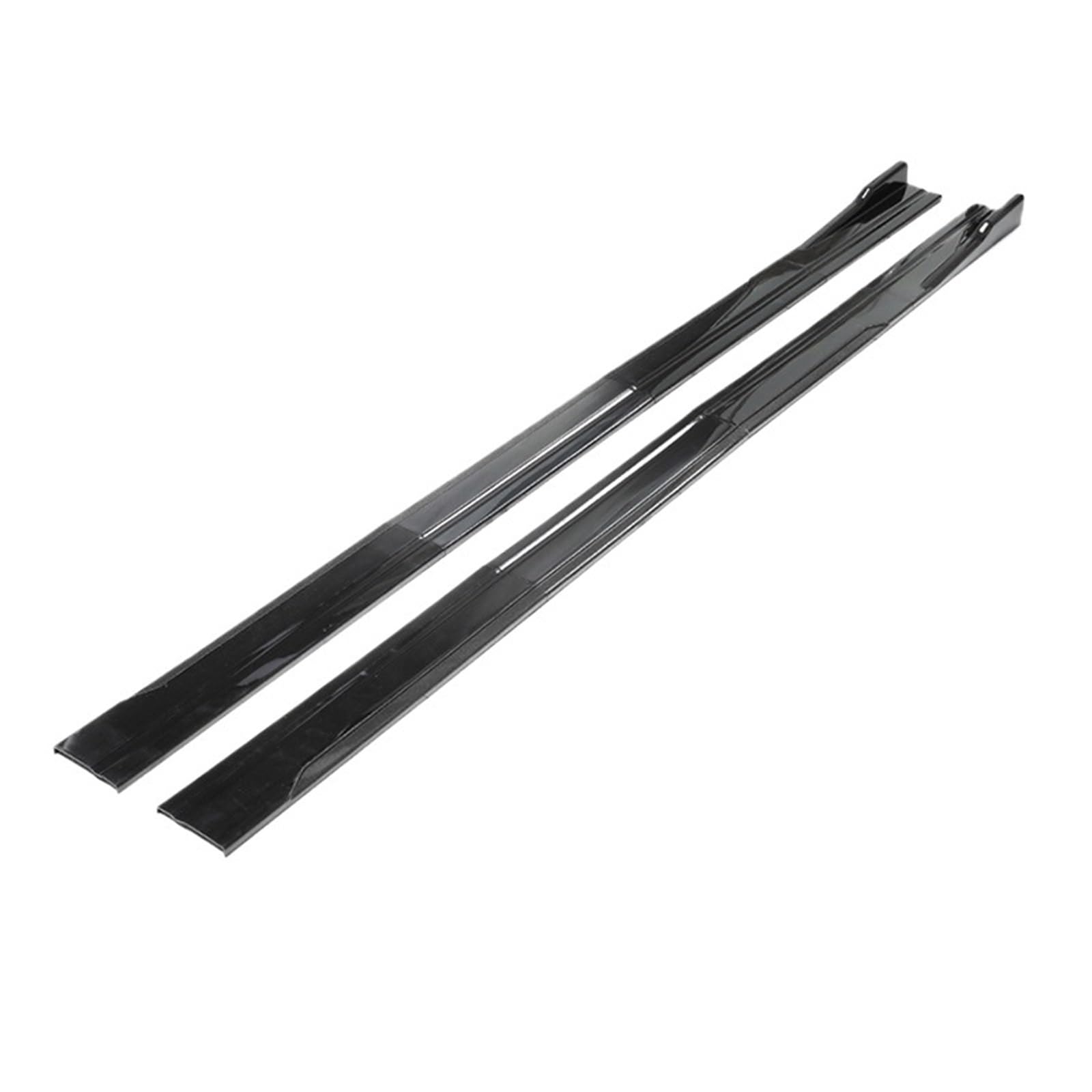 Auto Seitenschweller Für Benz Separator Stoßstange Rocker Platte Universal Auto Seite Rock Verlängerung 8PCS 2m/2,2m Auto Seitenschweller Spoiler(2.2M Bright Black) von OEXRIGRU