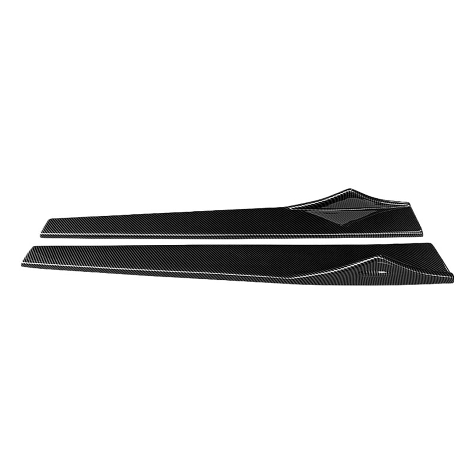 Auto Seitenschweller Für Cadillac Für ATS-L 2014 2015 2017 2016 Auto Seitenschweller Stoßstangenspoiler Schutzplatten Anti-Crash-Diffusor Lippenschutz Auto Seitenschweller Spoiler(Carbon Fiber Look) von OEXRIGRU