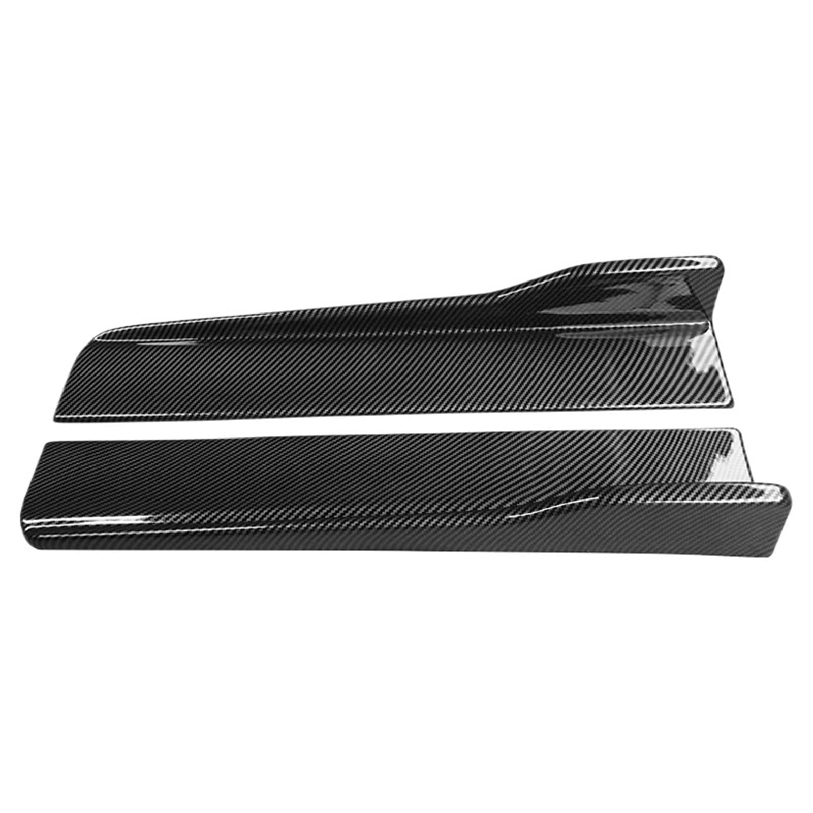 Auto Seitenschweller Für Fit 2009-2022 2020 2021 Auto Seite Rock Verlängerung Splitter Winglet Seite Flügel Stoßstange Lip Außen Zubehör Auto Seitenschweller Spoiler(Carbon Fiber Look) von OEXRIGRU