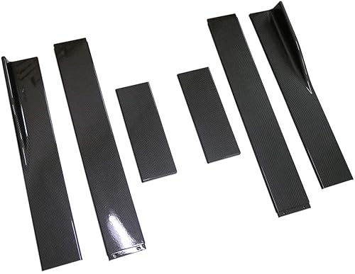 Auto Seitenschweller Für G25 G35 G37 2007 2008 2009 2010 2011 2012 2013 Auto Seitenschweller Universal Extension Body Kit Splitter Schürze Winglet-Schutz Auto Seitenschweller Spoiler(Carbon Fiber Look von OEXRIGRU