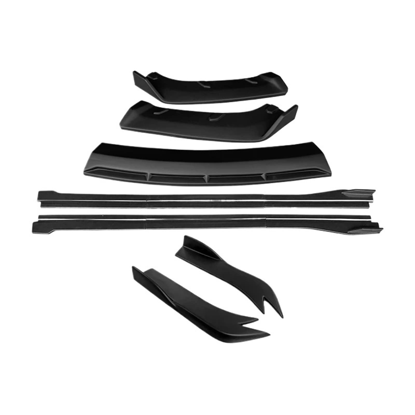 Auto Seitenschweller Für G25 G35 G37 Limousine 2007-2013 Auto Front Stoßstange Splitter Diffusor Lip Protector Spoiler Seite Röcke Hinten Wrap Winkel Auto Seitenschweller Spoiler(B Two Matte Black) von OEXRIGRU