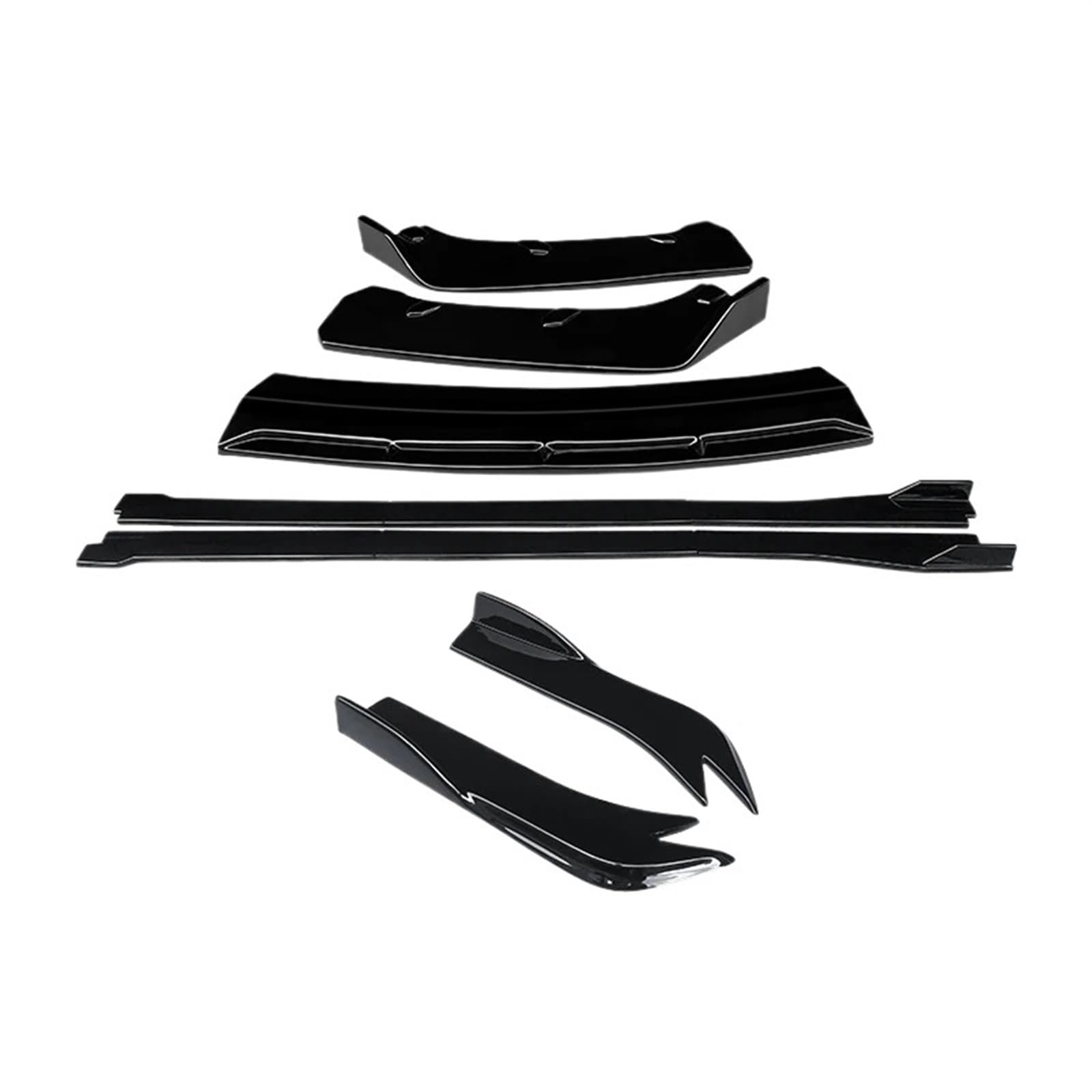 Auto Seitenschweller Für G25 G35 G37 Limousine 2007-2013 Auto Front Stoßstange Splitter Diffusor Lip Protector Spoiler Seite Röcke Hinten Wrap Winkel Auto Seitenschweller Spoiler(E Two Gloss Black) von OEXRIGRU