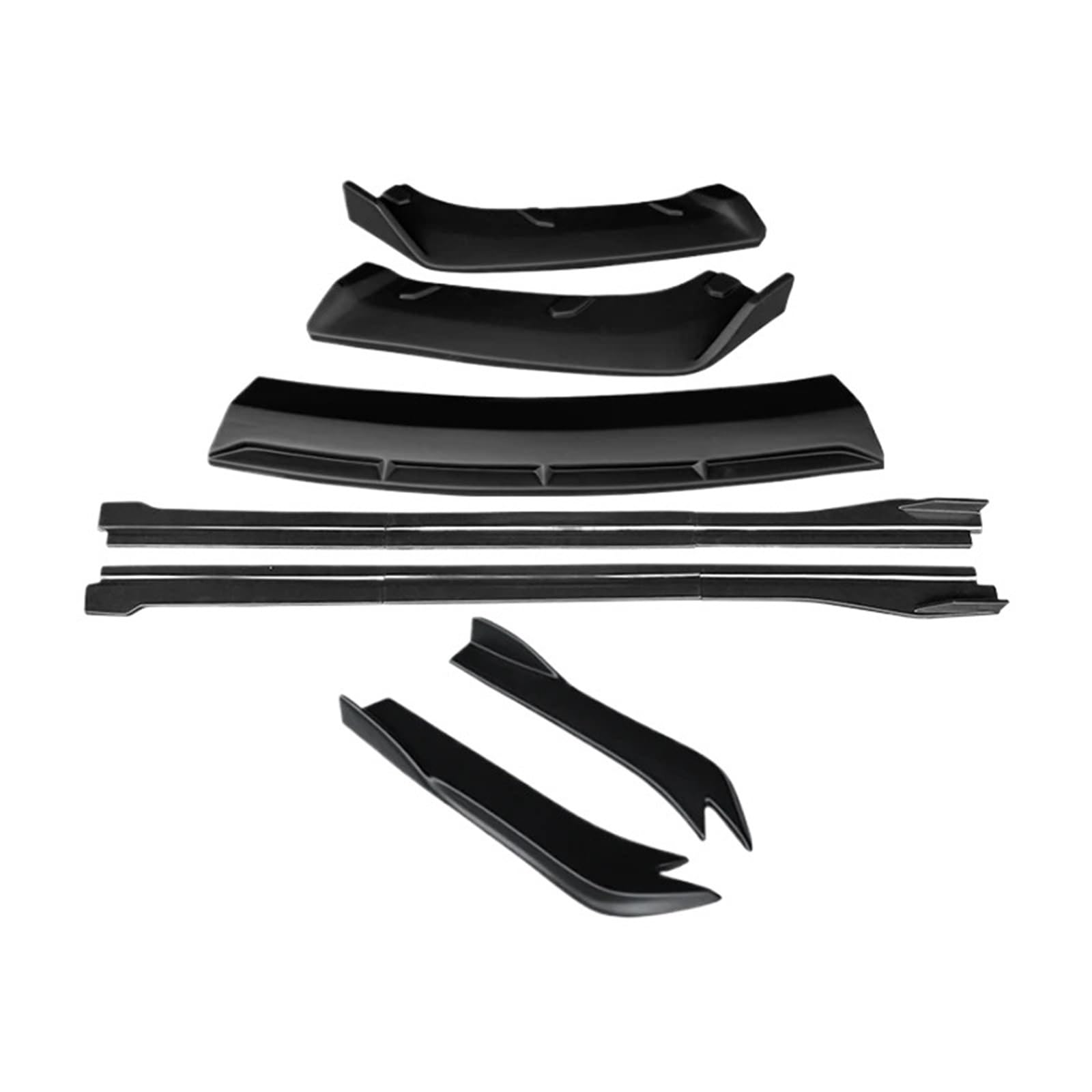 Auto Seitenschweller Für G25 G35 G37 Limousine 2007-2013 Auto Front Stoßstange Splitter Diffusor Lip Protector Spoiler Seite Röcke Hinten Wrap Winkel Auto Seitenschweller Spoiler(J Four Matte Black) von OEXRIGRU