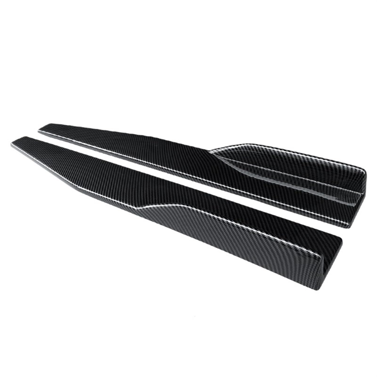 Auto Seitenschweller Für Kia K2 2011 2012 2013 2014 2015 2016 2017 2018 2019 Auto Seitenschweller Stoßstange Diffusor Spoiler Schürzen Flügelverlängerungen 75 cm ABS Auto Seitenschweller Spoiler(Carbo von OEXRIGRU