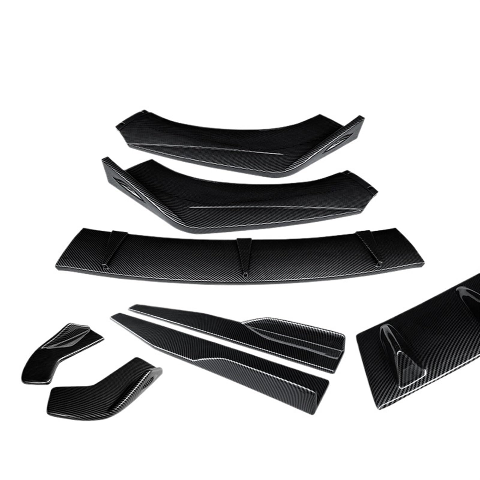 Auto Seitenschweller TT 2004-2010 2011 2012 2013 2014 Auto Frontstoßstange Splitter Lip Body Kit Spoiler Seitenschweller Erweiterungen Auto Seitenschweller Spoiler(Carbon Fiber Look) von OEXRIGRU