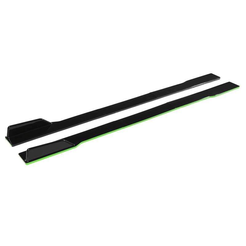 Auto Seitenschweller Universal 2m Für Sitz Für Leon FR 5F MK1 MK3 MK 3,5 MK5 Für Ibiza 6J 6L Auto Seite Rock Splitter Winglet Seite Flügel Bumper Spoiler Lip Auto Seitenschweller Spoiler(Green) von OEXRIGRU