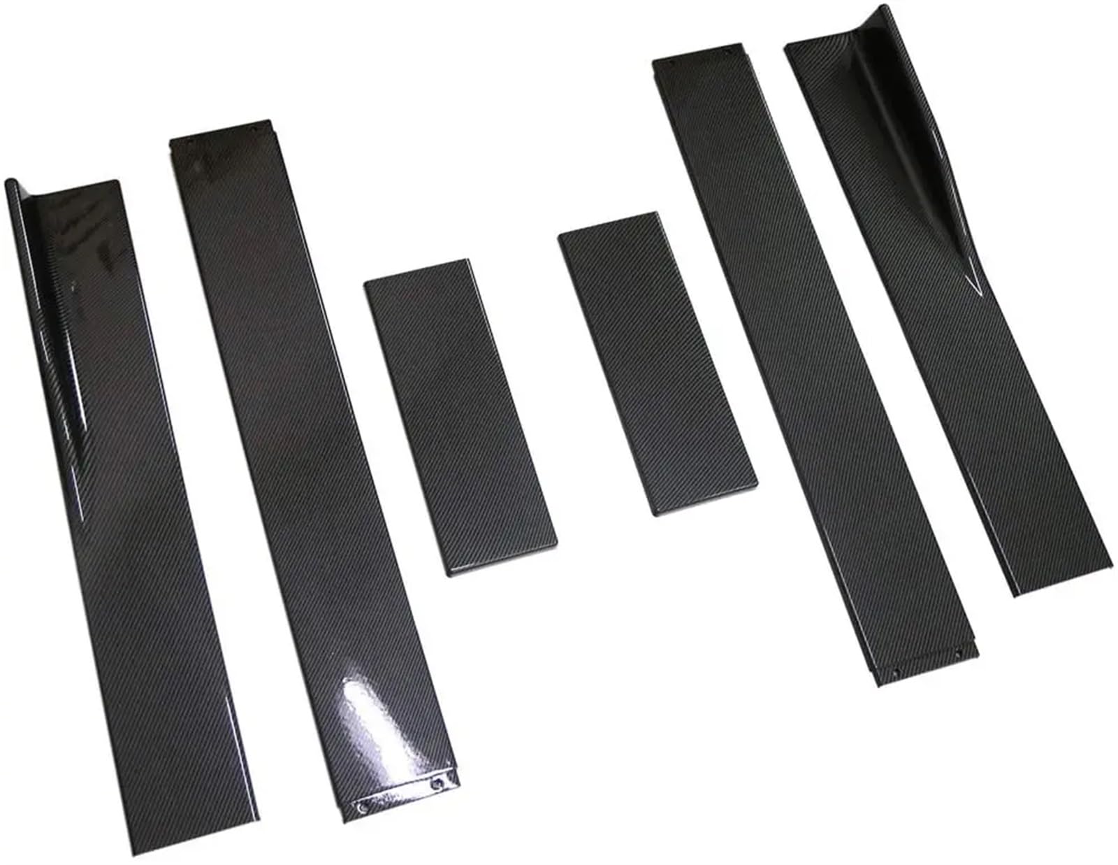 Auto Seitenschweller Universal Für Für Lancer Für Evolution Für Eclipse Auto Seite Rock Extension Kit Zubehör Auto Seitenschweller Spoiler(Carbon Fiber Look) von OEXRIGRU